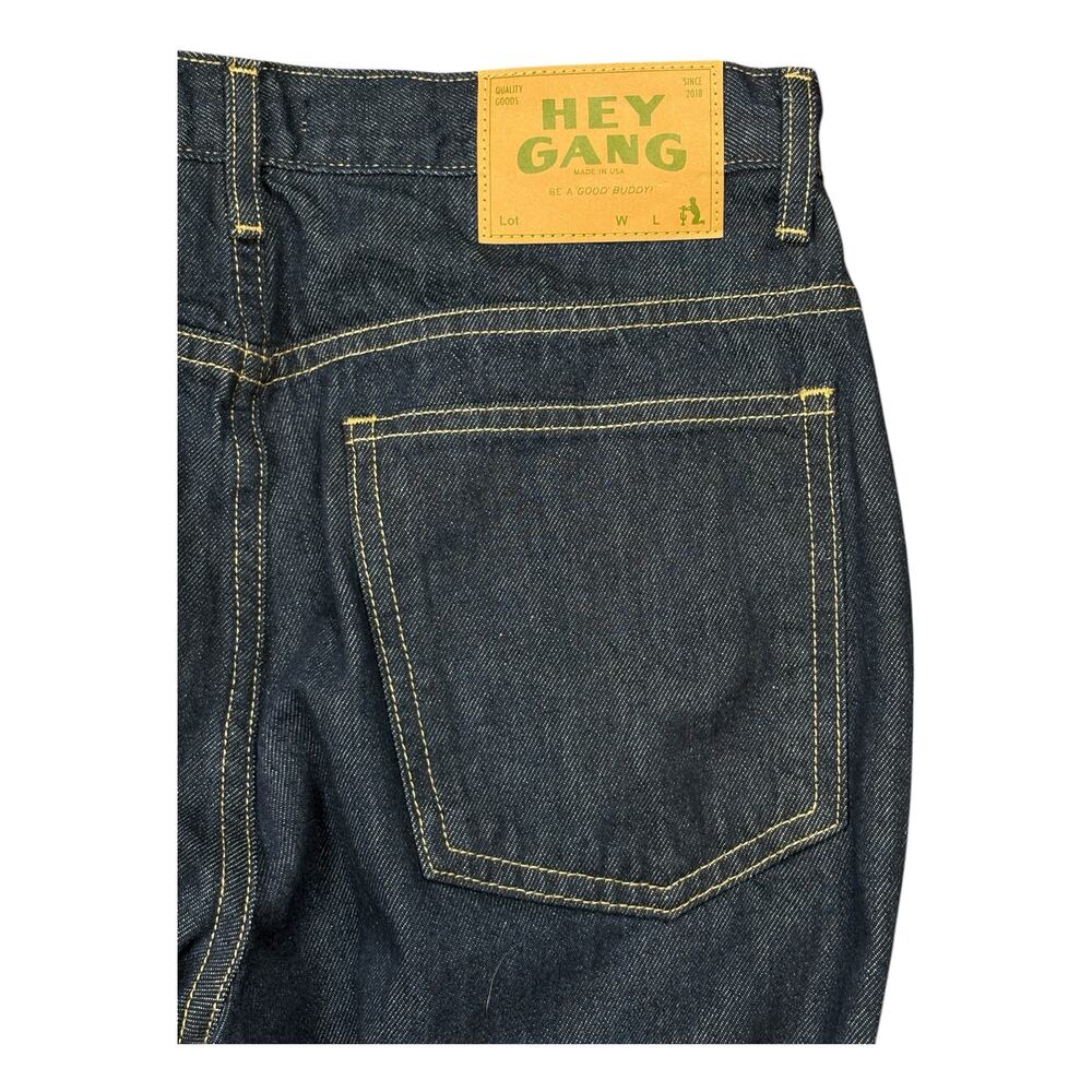 NWT Hey Gang Straight Leg Dark Wash Jeans Women's 28 100% Cotton Ankle Length - Picture 5 of 7